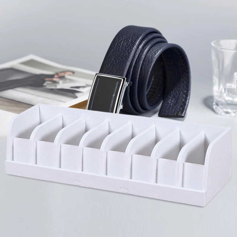 Men Accessories Drawer - Belt Organizer Box 6/8/10 Grids Belt