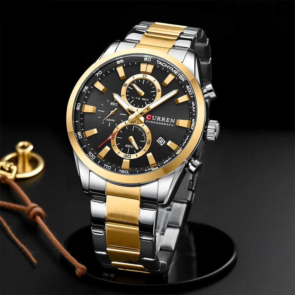Men Accessories Jewellery - CURREN Casual Quartz Chrono Sport Watches