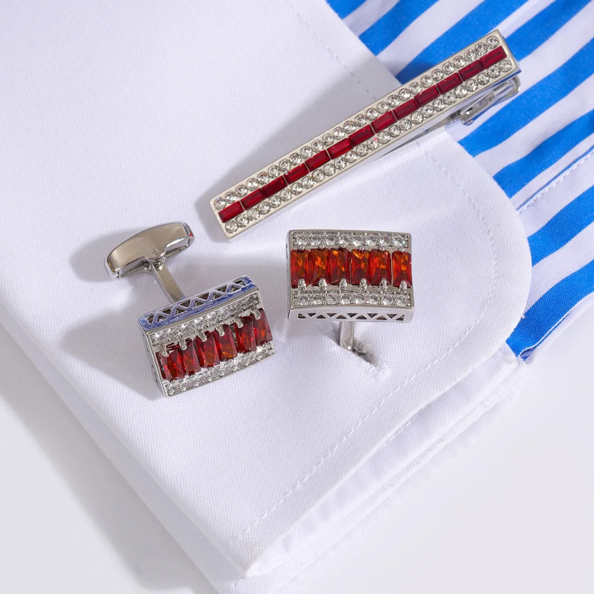 Men'S Accessories High End - Luxury Rhinestone Tie Clip Fashion Men's