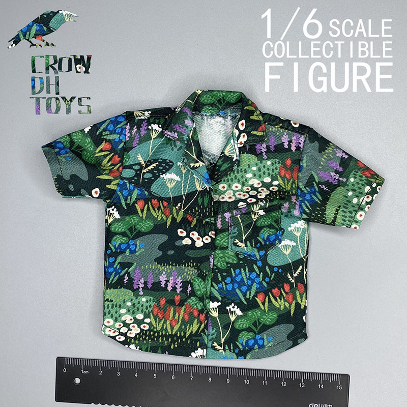 Men Accessories For Beach - 1/6 Men Soldier T-Shirt Harajuku Hawaiian