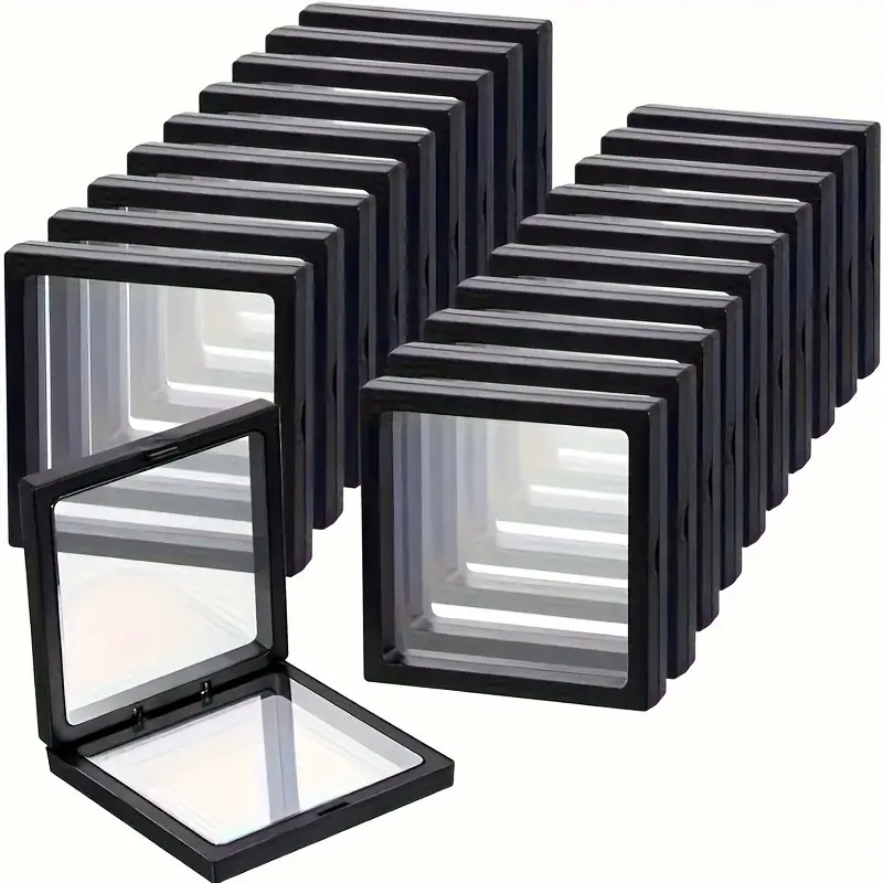 Men'S Accessories Drawer Organizer - 20Pcs Clearview 3D Floating Display Cases