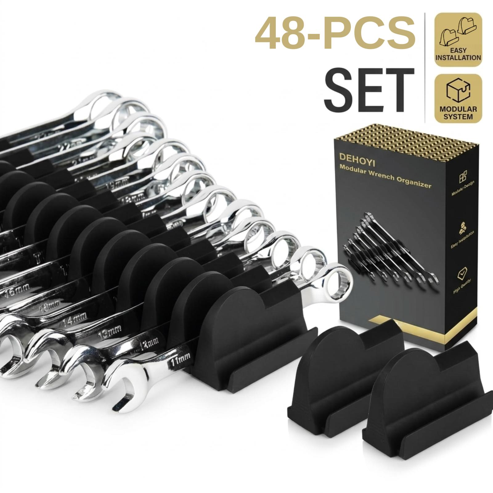 48Pcs Modular Wrench Organizer - Men Accessories Drawer review and price
