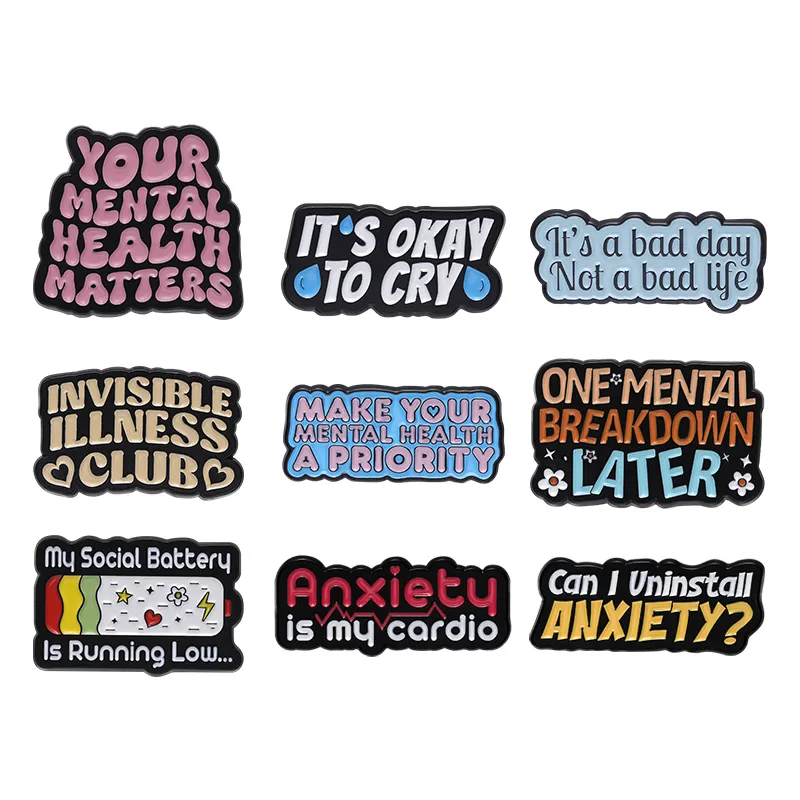 Quote Anxiety Brooch Enamel Pi - Men'S Accessories Quotes review and price