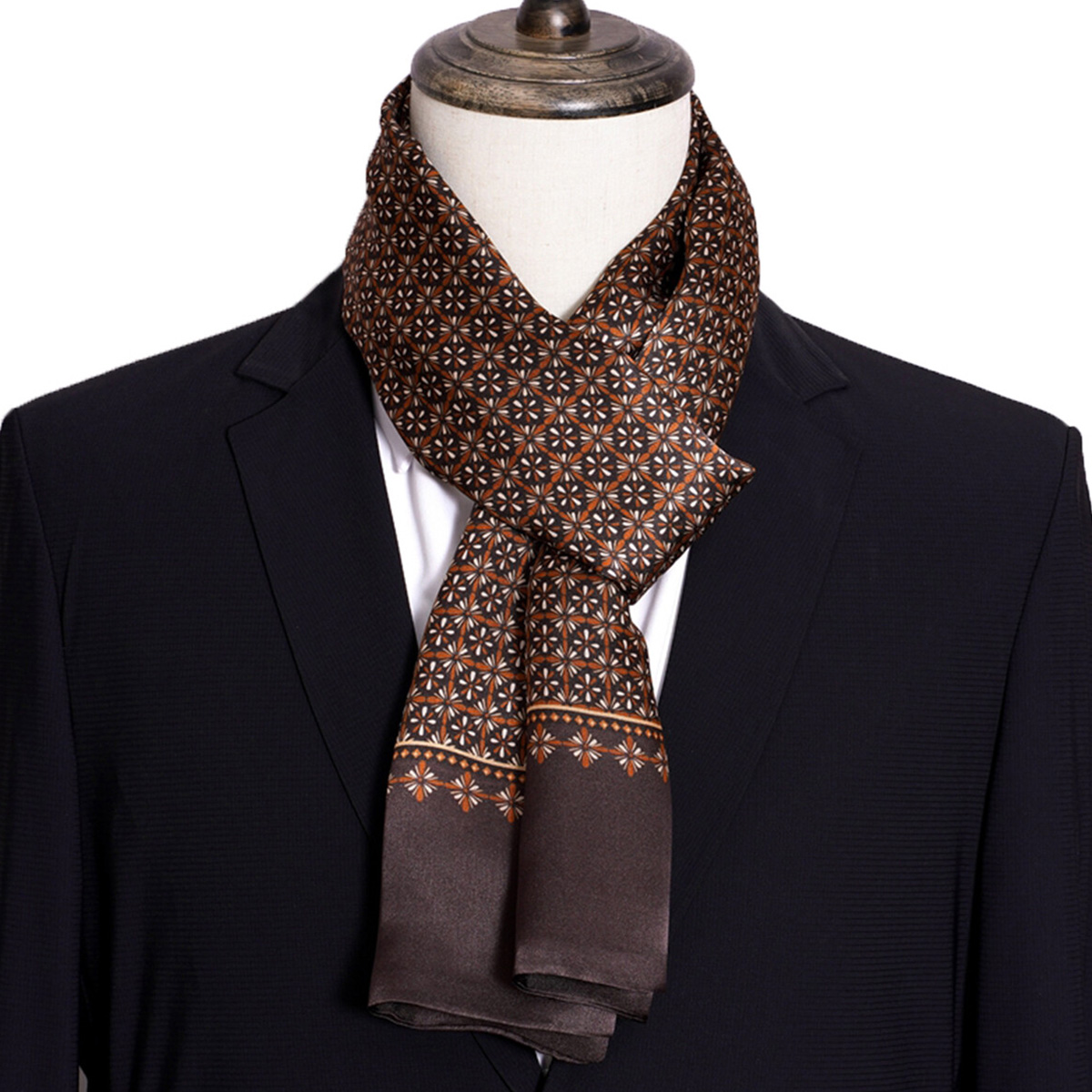 New Men's Stripe Silk Scarf Ho - Men Accessories For Travel review and price
