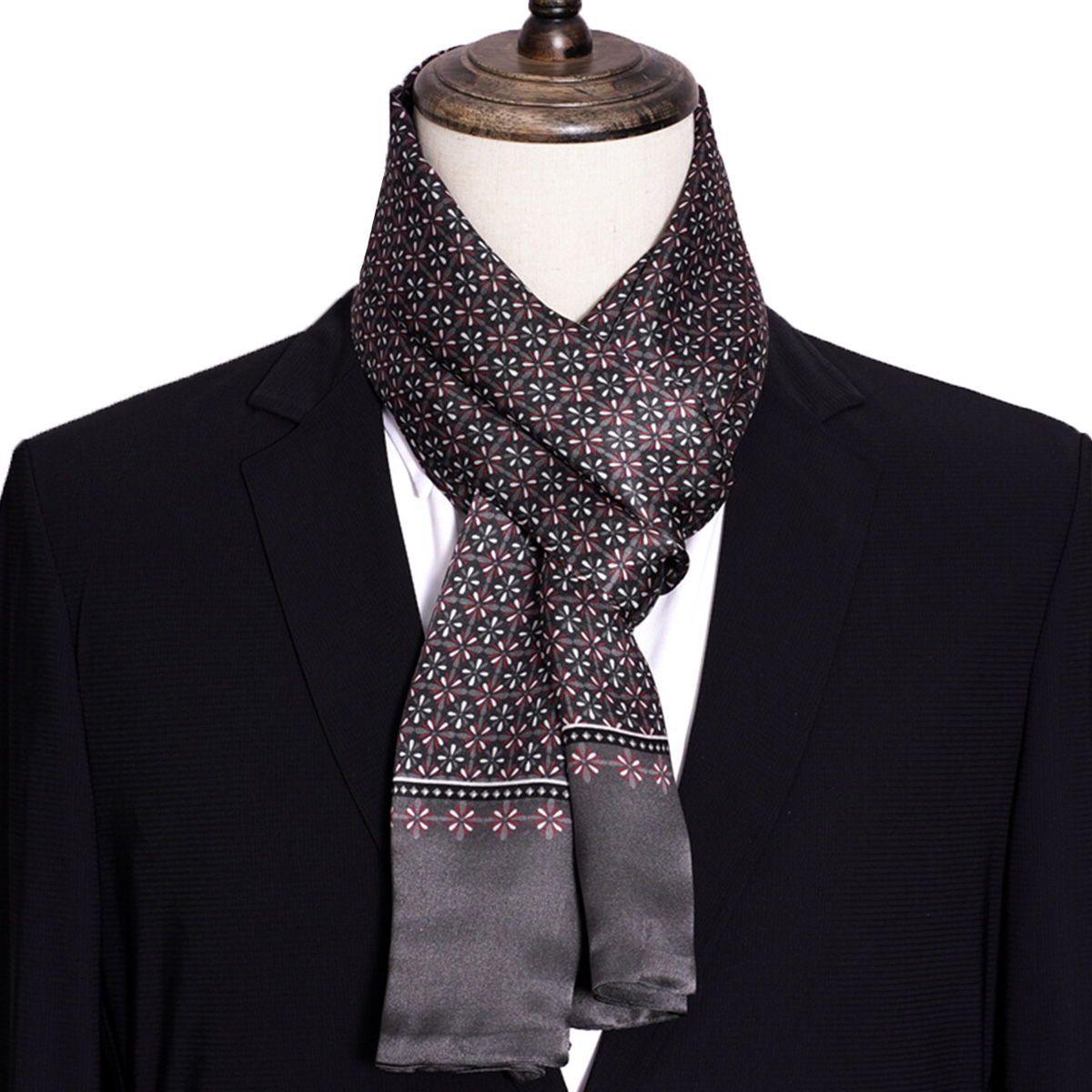 New Men's Stripe Silk Scarf Ho - Men Accessories For Travel review and price
