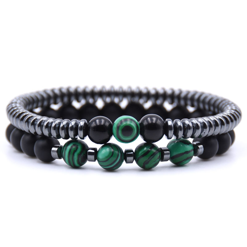 Stylish 2Pcs Men Bracelet Set  - Men'S Yoga Accessories review and price