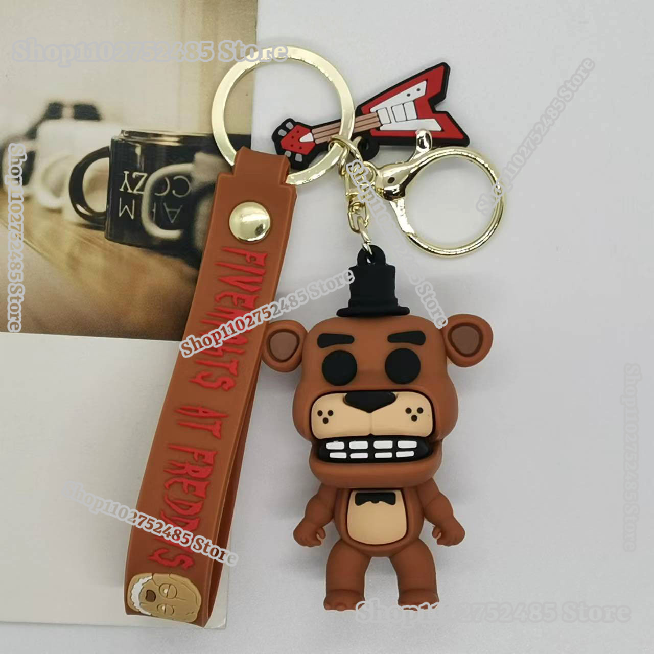 5pcs Cartoon Anime FNAF Figure - Men Accessories Jewellery review and price