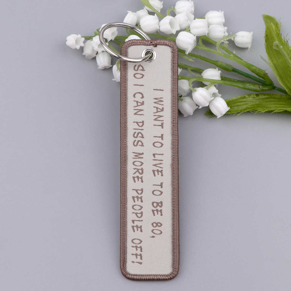 Vintage Quote Embroidered Keyc - Men'S Accessories Quotes review and price