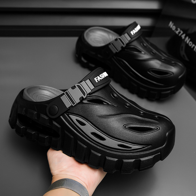 Thick-Soled Closed-Toe Sandals - Men Accessories For Beach review and price
