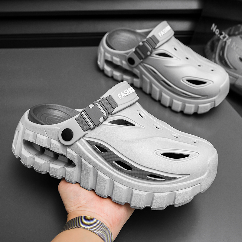 Thick-Soled Closed-Toe Sandals - Men Accessories For Beach review and price