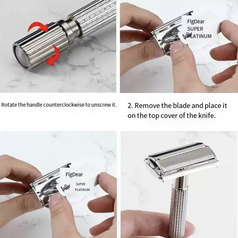 Double Edge Shaving Razor Set  - Men Accessories Combo Set review and price