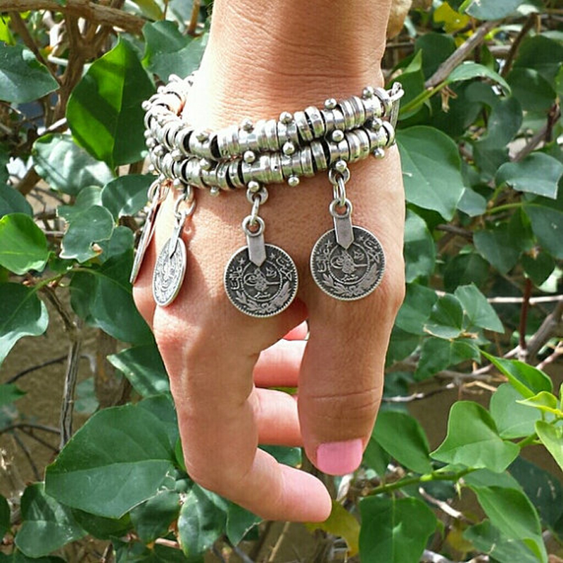 Vintage Coin Tassle Charm Brac - Men Accessories India review and price