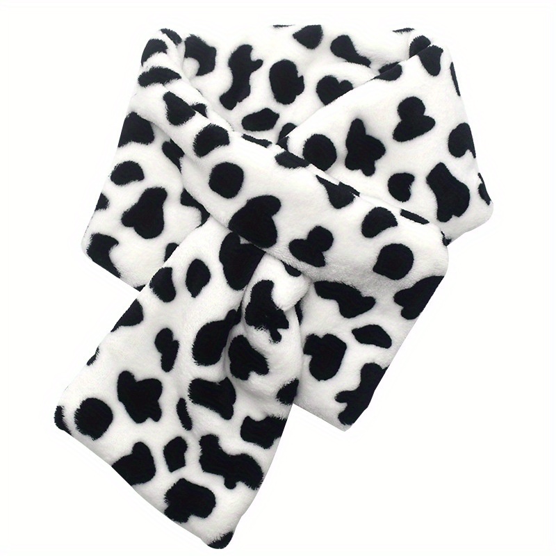 1pc 1pcs Winter Warm Cow Print - Men Accessories For Beach review and price