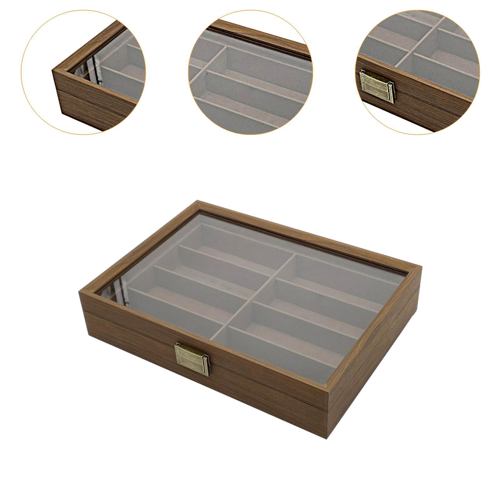 Wooden Sunglasses Organizer Bo - Men Accessories Drawer review and price