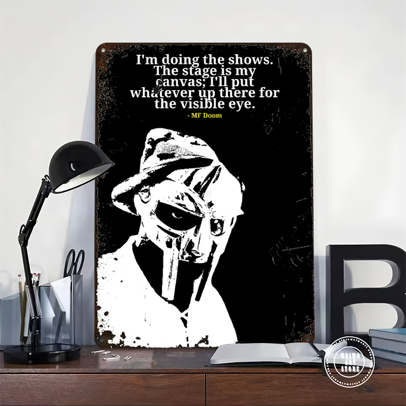 MF Doom Quote Metal Poster Cus - Men'S Accessories Quotes review and price