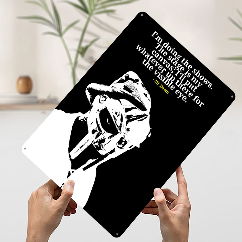 MF Doom Quote Metal Poster Cus - Men'S Accessories Quotes review and price