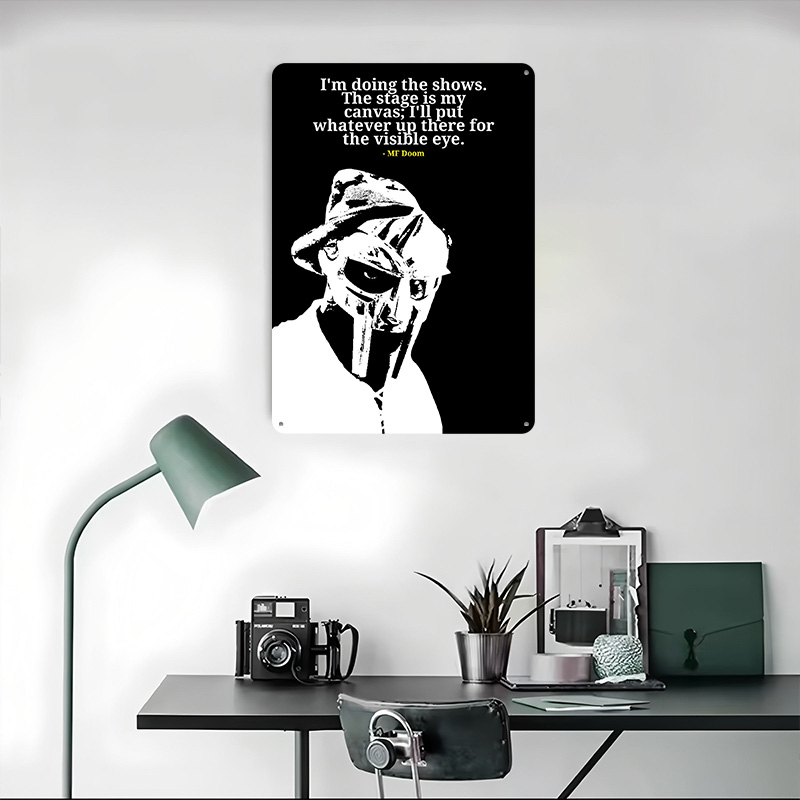 MF Doom Quote Metal Poster Cus - Men'S Accessories Quotes review and price