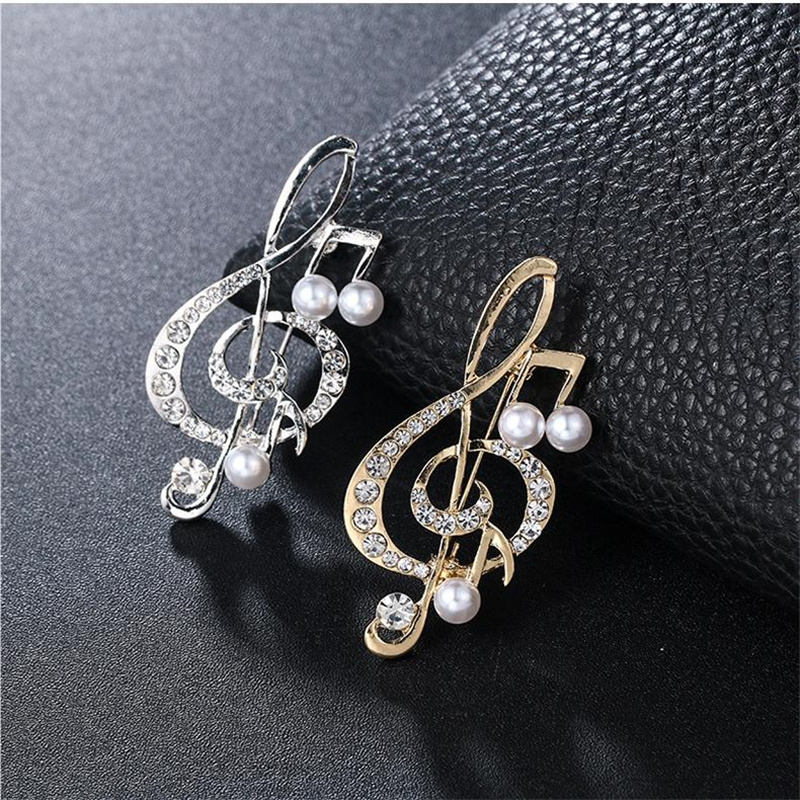 1Pc Elegant Musical Note Brooc - Men'S Accessories Gift Ideas review and price