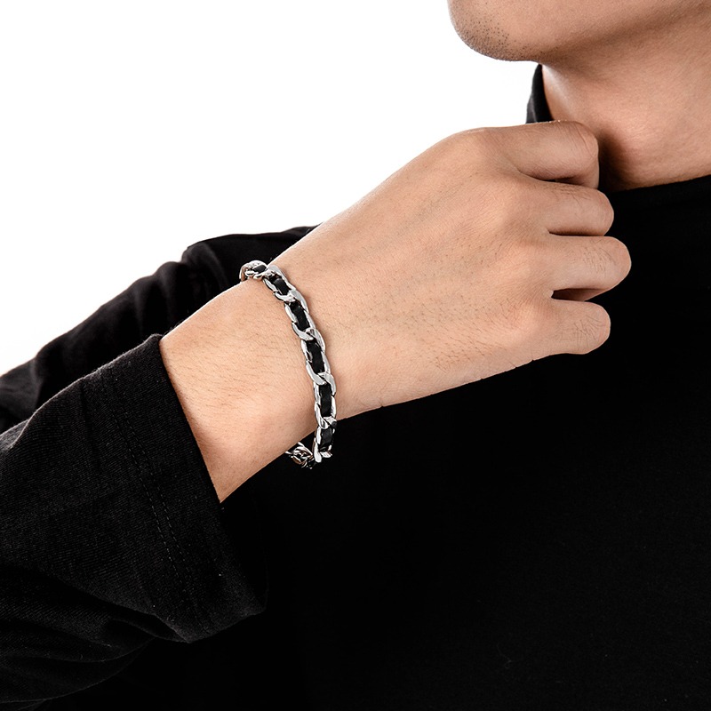 Trendy Titanium Steel Leather  - Men'S Accessories High End review and price