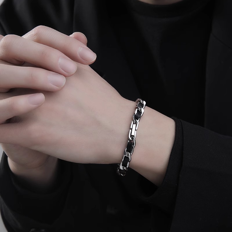 Trendy Titanium Steel Leather  - Men'S Accessories High End review and price