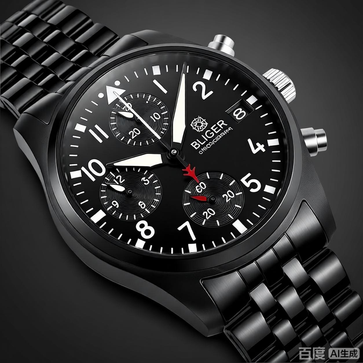 BLIGER Full Black Brushed 38mm - Men Accessories Jewellery review and price