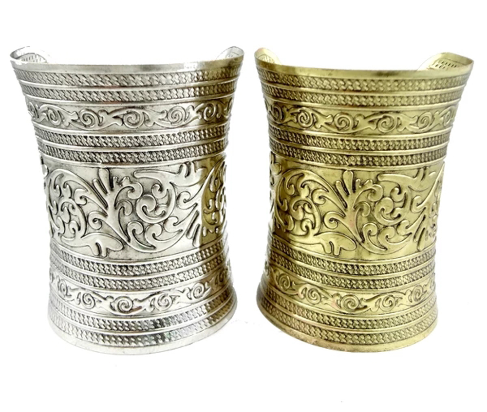 Vintage Alloy Wide Cuff Bracel - Men Accessories India review and price
