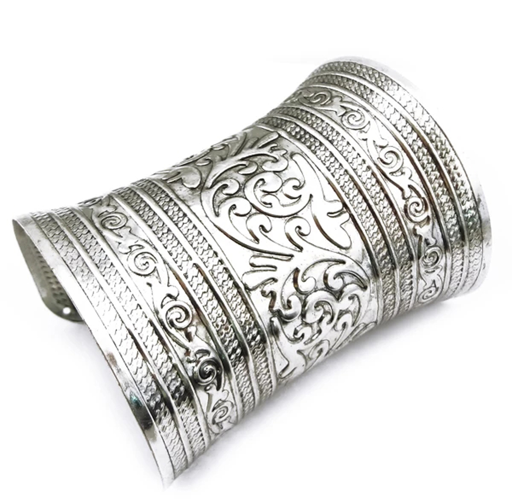 Vintage Alloy Wide Cuff Bracel - Men Accessories India review and price