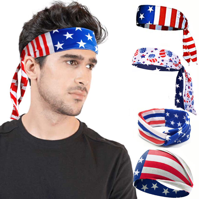 USA Flag Independence Day Hair - Men'S Yoga Accessories review and price