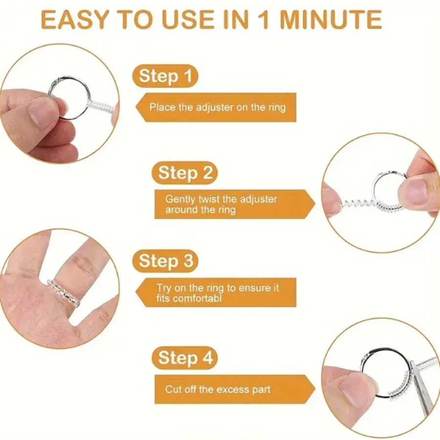 4/8pcs-Ring Size Adjuster-Invi - Men Accessories Jewellery review and price