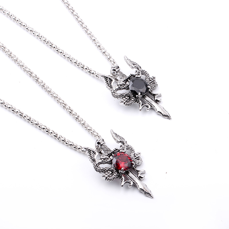 Double Dragon Black Gem Cross  - Men'S Accessories And Jewelry review and price