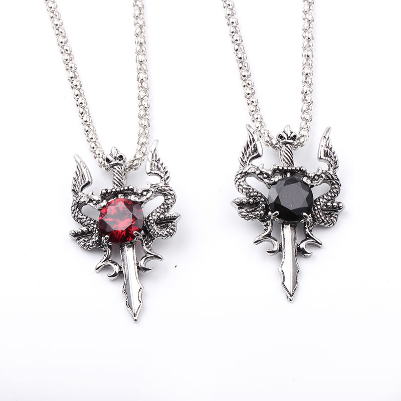 Double Dragon Black Gem Cross  - Men'S Accessories And Jewelry review and price