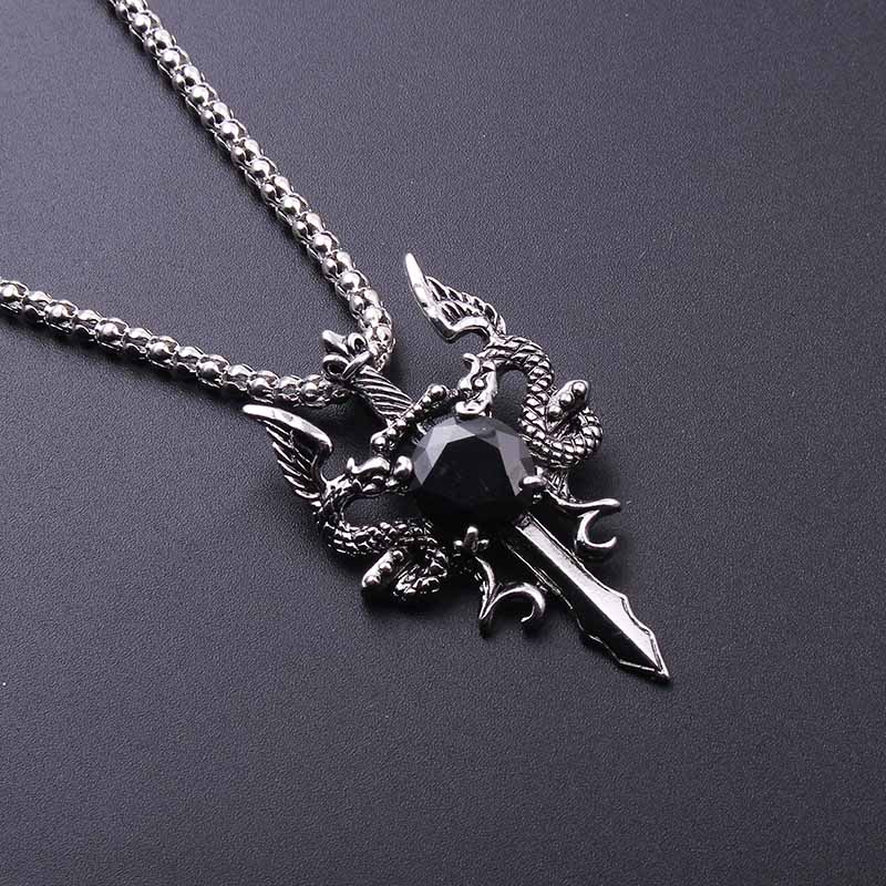 Double Dragon Black Gem Cross  - Men'S Accessories And Jewelry review and price