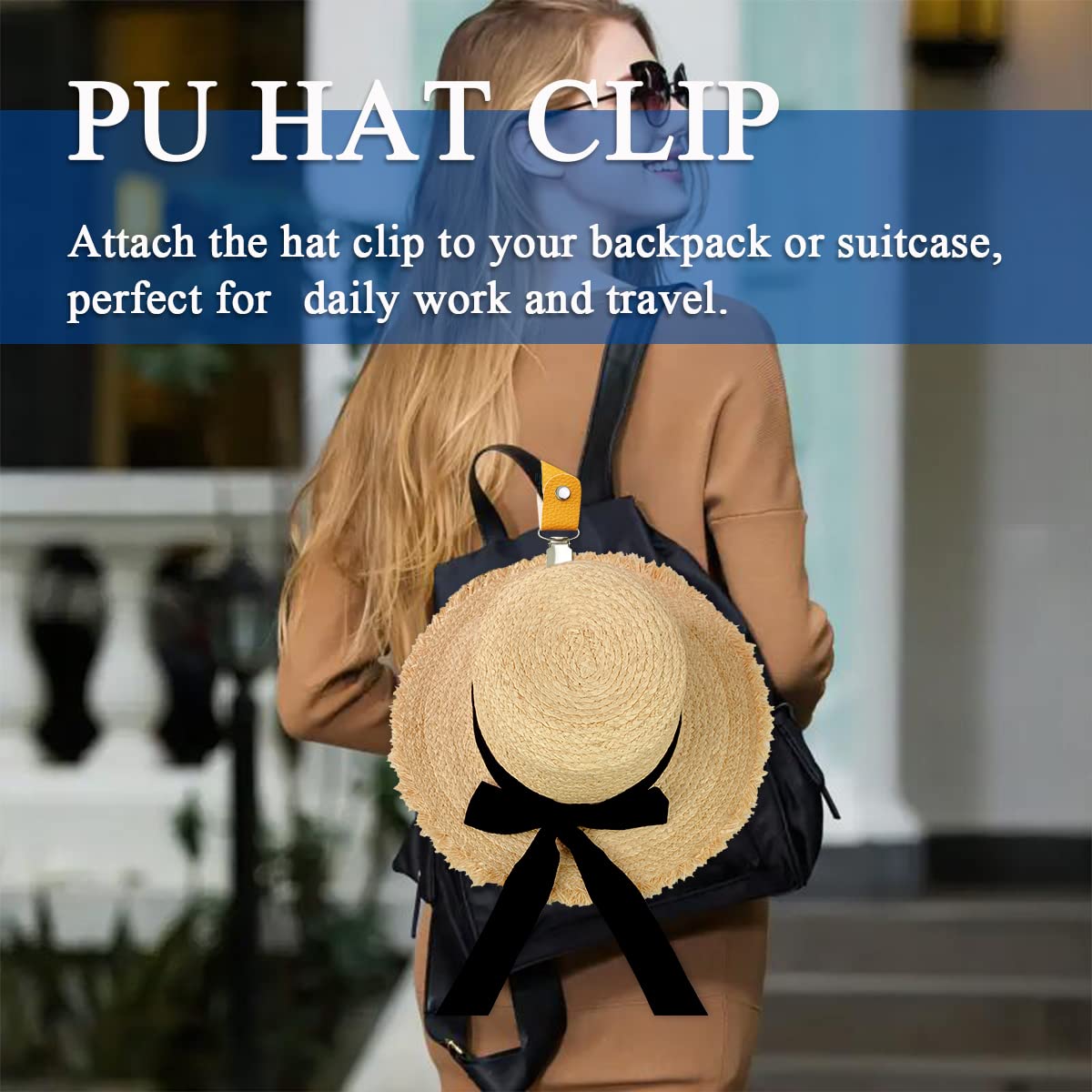 PU Leather Hat Clip for Travel - Men Accessories For Beach review and price