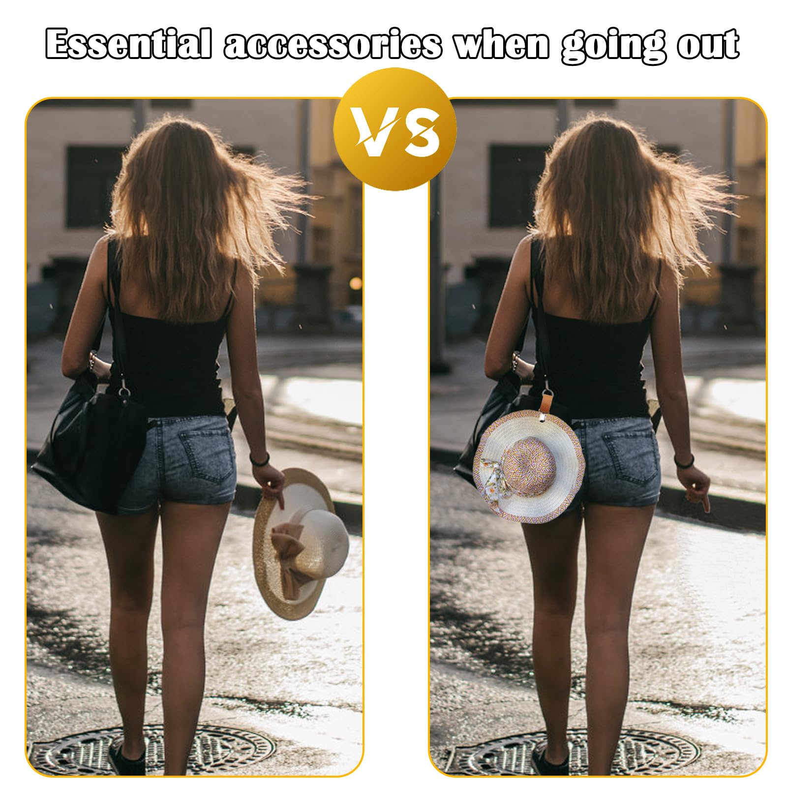PU Leather Hat Clip for Travel - Men Accessories For Beach review and price